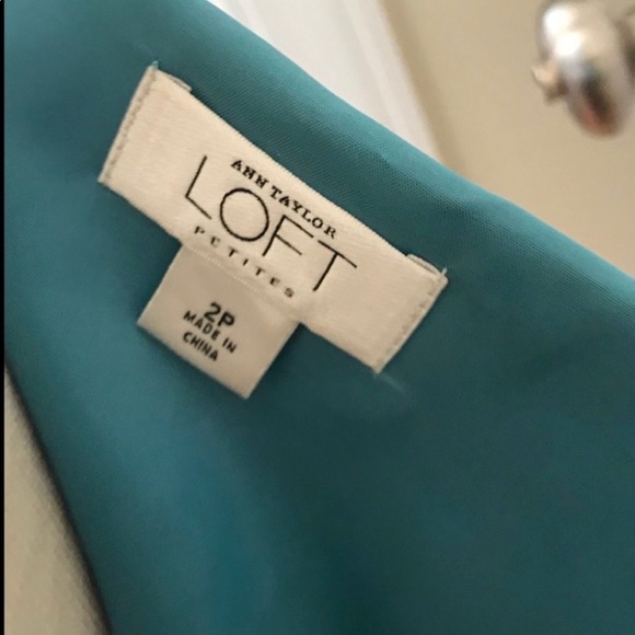 Ann Taylor Color Block Strapless Dress 2 P - Picture 7 of 8